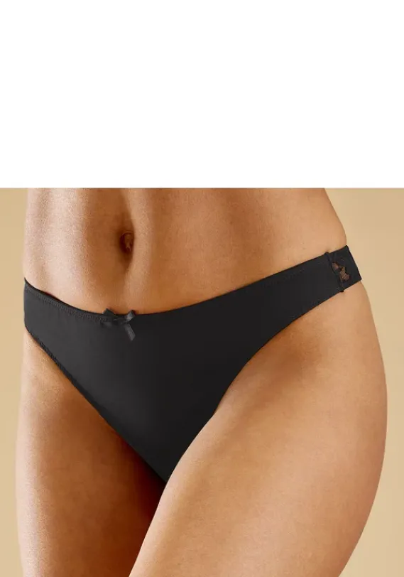 Strings|petite fleur String 2Xweis+1Xschwarz