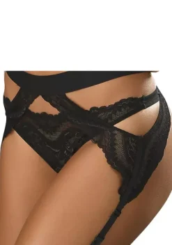 Strings|petite fleur gold String Schwarz