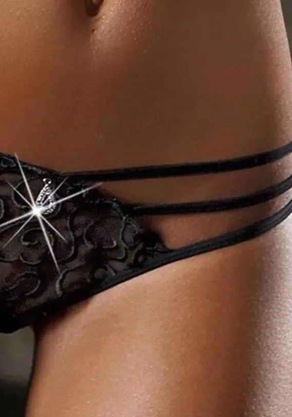 Dessous|LASCANA String Schwarz