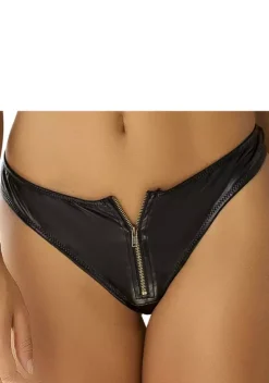 Strings|petite fleur gold String Schwarz