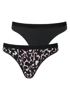 Nachhaltige Dessous & Wasche|Buffalo String Schwarz, Rosa