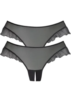 Strings|petite fleur gold String-Ouvert 2Xschwarz