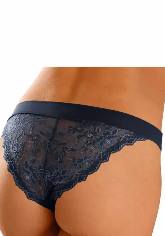 Dessous|LASCANA Stringtanga"Nina" Marine-Nougat
