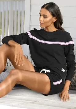 Homewear-Oberteile|H.I.S Sweater Schwarz