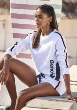 Homewear-Oberteile|Bench. Sweater Weis