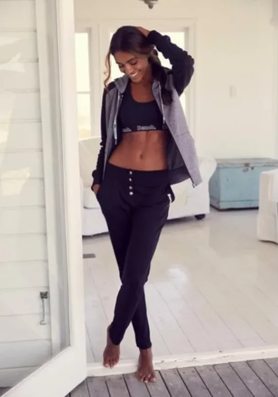 Lange Hosen|Bench. Sweathose Schwarz