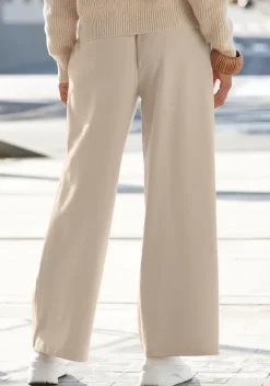 Lange Hosen|LASCANA Sweathose Beige