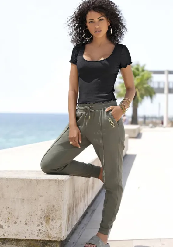 Lange Hosen|Bench. Sweathose Khaki