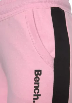 Lange Hosen|Bench. Sweathose Rosa-Schwarz