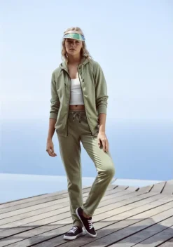 Lange Hosen|LASCANA Sweathose Khaki