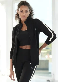 Jacken & Mantel|LASCANA ACTIVE Sweatjacke Schwarz