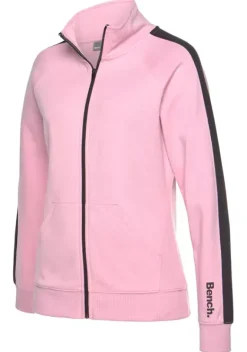Jacken & Mantel|Bench. Sweatjacke Rosa-Schwarz