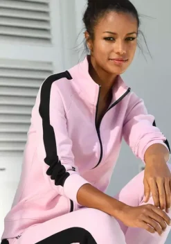 Jacken & Mantel|Bench. Sweatjacke Rosa-Schwarz
