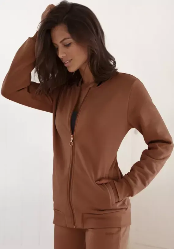 Jacken & Mantel|Buffalo Sweatjacke Caramel