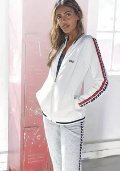 Jacken & Mantel|Bench. Sweatjacke Offwhite-Ecru-Altweis