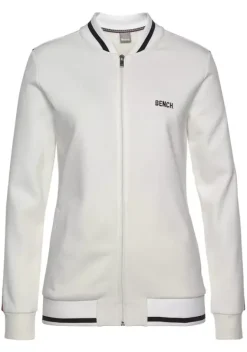 Jacken & Mantel|Bench. Sweatjacke Offwhite-Ecru-Altweis