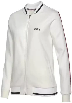 Jacken & Mantel|Bench. Sweatjacke Offwhite-Ecru-Altweis