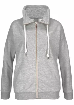 Jacken & Mantel|Bench. Sweatjacke Grau-Meliert