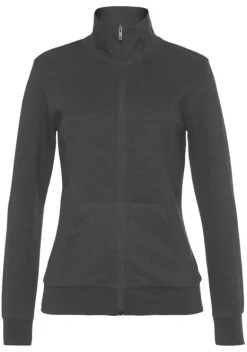Jacken & Mantel|Bench. Sweatjacke"- Loungejacke" Anthrazit Meliert