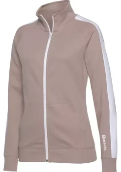 Jacken & Mantel|Bench. Sweatjacke"-Loungejacke" Beige-Weis