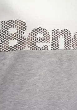 Nachhaltige Homewear|Bench. Sweatshirt Ecru-Grau-Meliert