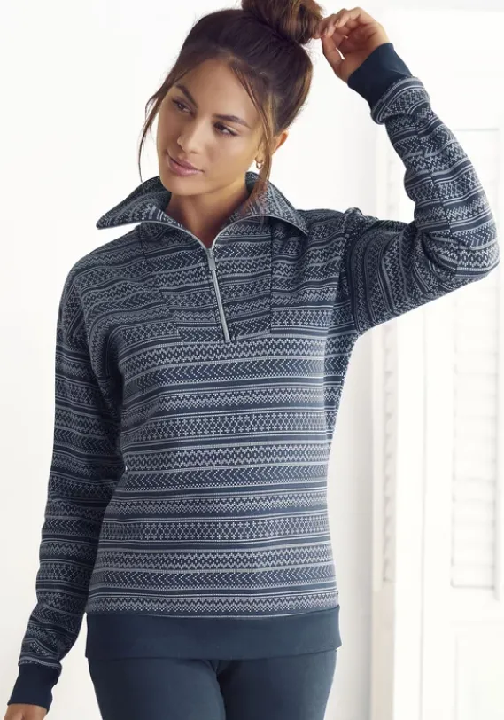 Damenshirts|s.Oliver Sweatshirt Navy