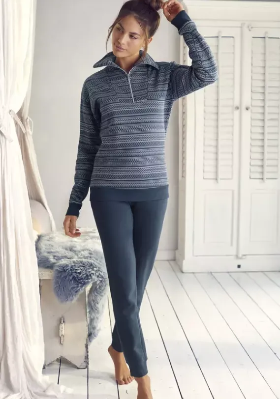 Damenshirts|s.Oliver Sweatshirt Navy