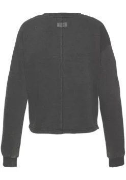 Homewear-Oberteile|Buffalo Sweatshirt Schwarz