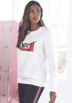 Homewear-Oberteile|Bench. Sweatshirt Offwhite-Ecru