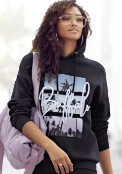 Homewear-Oberteile|Buffalo Sweatshirt Schwarz