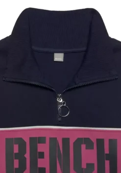 Damenshirts|Bench. Sweatshirt Navy-Pink