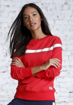 Damenshirts|H.I.S Sweatshirt Rot