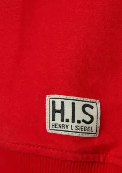 Damenshirts|H.I.S Sweatshirt Rot