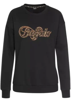 Damenshirts|Buffalo Sweatshirt Schwarz