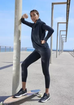 Damenshirts|Bench. Sweatshirt Schwarz