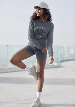 Damenshirts|H.I.S Sweatshirt Navy