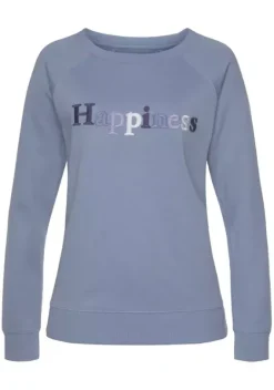 Damenshirts|H.I.S Sweatshirt Blue