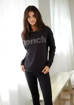 Homewear-Oberteile|Bench. Sweatshirt Schwarz-Taupe