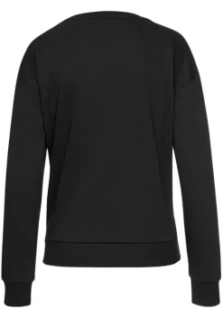 Homewear-Oberteile|Bench. Sweatshirt Schwarz-Taupe