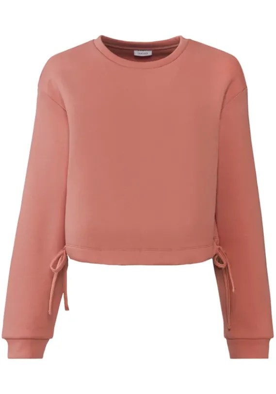 Homewear-Oberteile|LASCANA Sweatshirt Rot