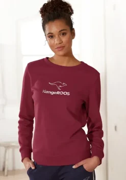 Damenshirts|KangaROOS Sweatshirt Rot