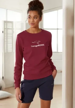 Damenshirts|KangaROOS Sweatshirt Rot