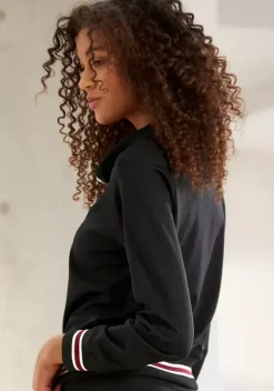 Damenshirts|H.I.S Sweatshirt Schwarz