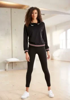 Damenshirts|H.I.S Sweatshirt Schwarz