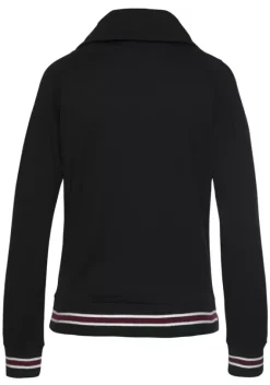 Damenshirts|H.I.S Sweatshirt Schwarz