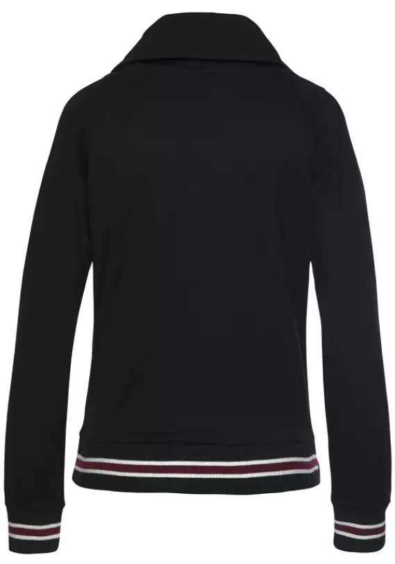 Damenshirts|H.I.S Sweatshirt Schwarz