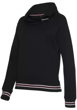 Damenshirts|H.I.S Sweatshirt Schwarz