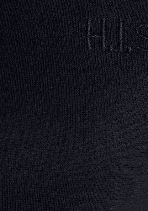 Damenshirts|H.I.S Sweatshirt Schwarz