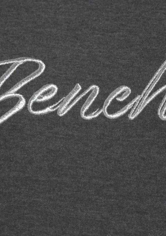 Damenshirts|Bench. Sweatshirt"-Loungeshirt" Anthrazit Meliert