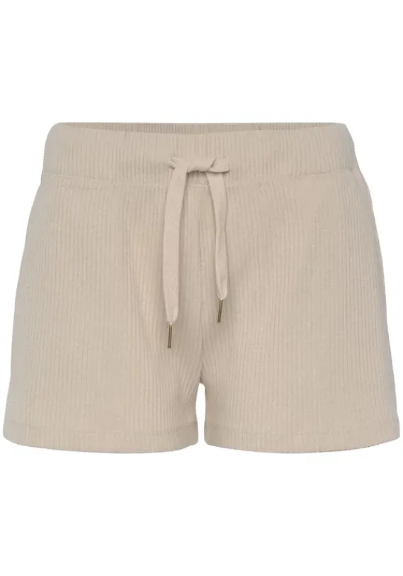 Shorts|s.Oliver Sweatshorts"- Kurze Hose Aus Ripp-Qualitat" Creme